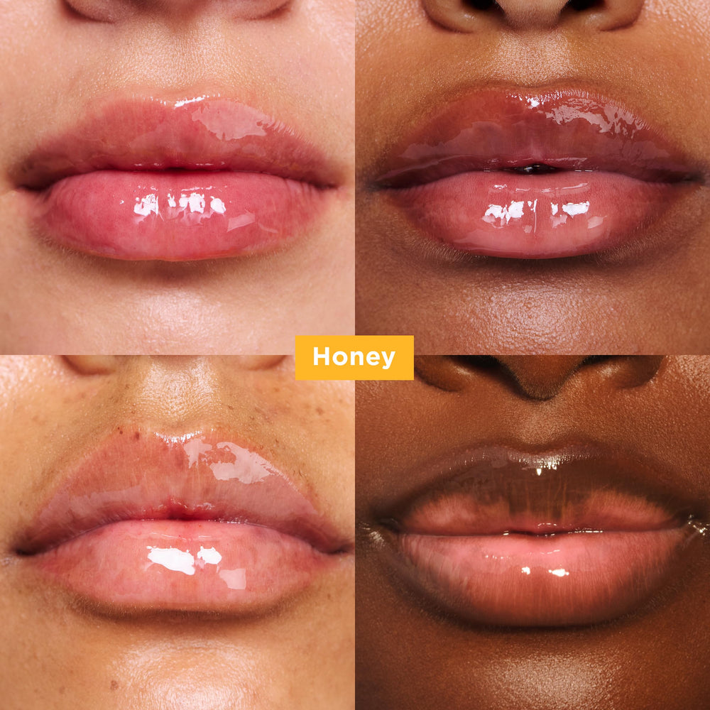 Close-up of Clarins Lip Comfort Oil mini-set