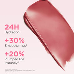 Clarins Lip Oil Balm Lychee packaging on display highlights premium natural ingredients.