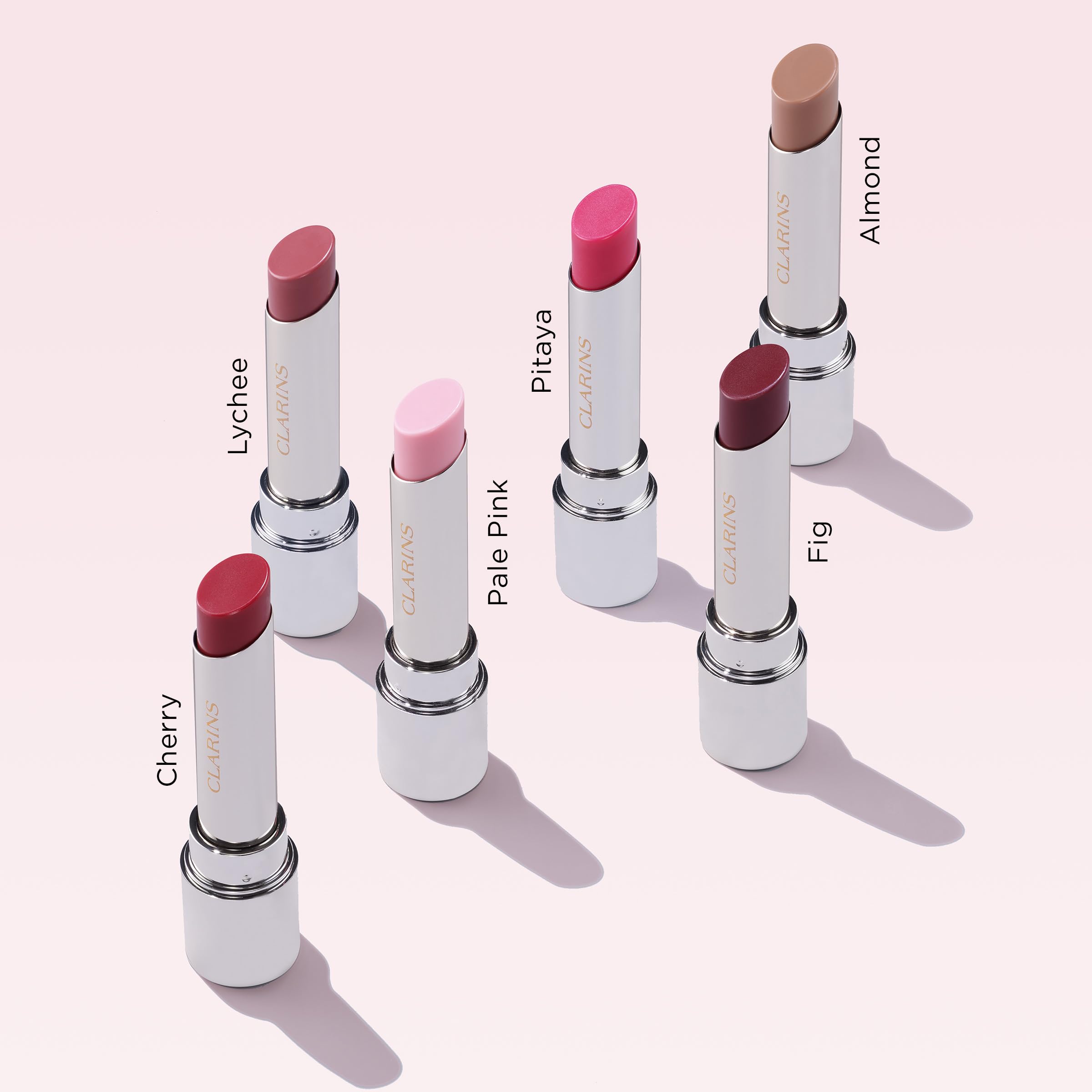 Clarins Lip Oil Balm nourishes with plant-based ingredients for daily care.