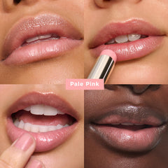 Clarins Lip Oil Balm pale pink tube ready for quick touch-ups.