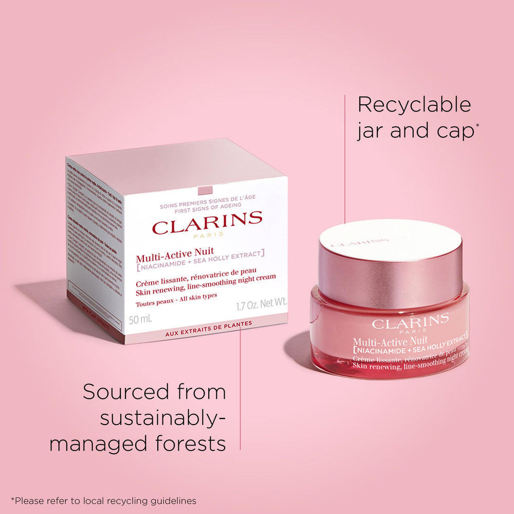 Detail of Tetrapeptides in Clarins Multi-Active Night Moisturizer