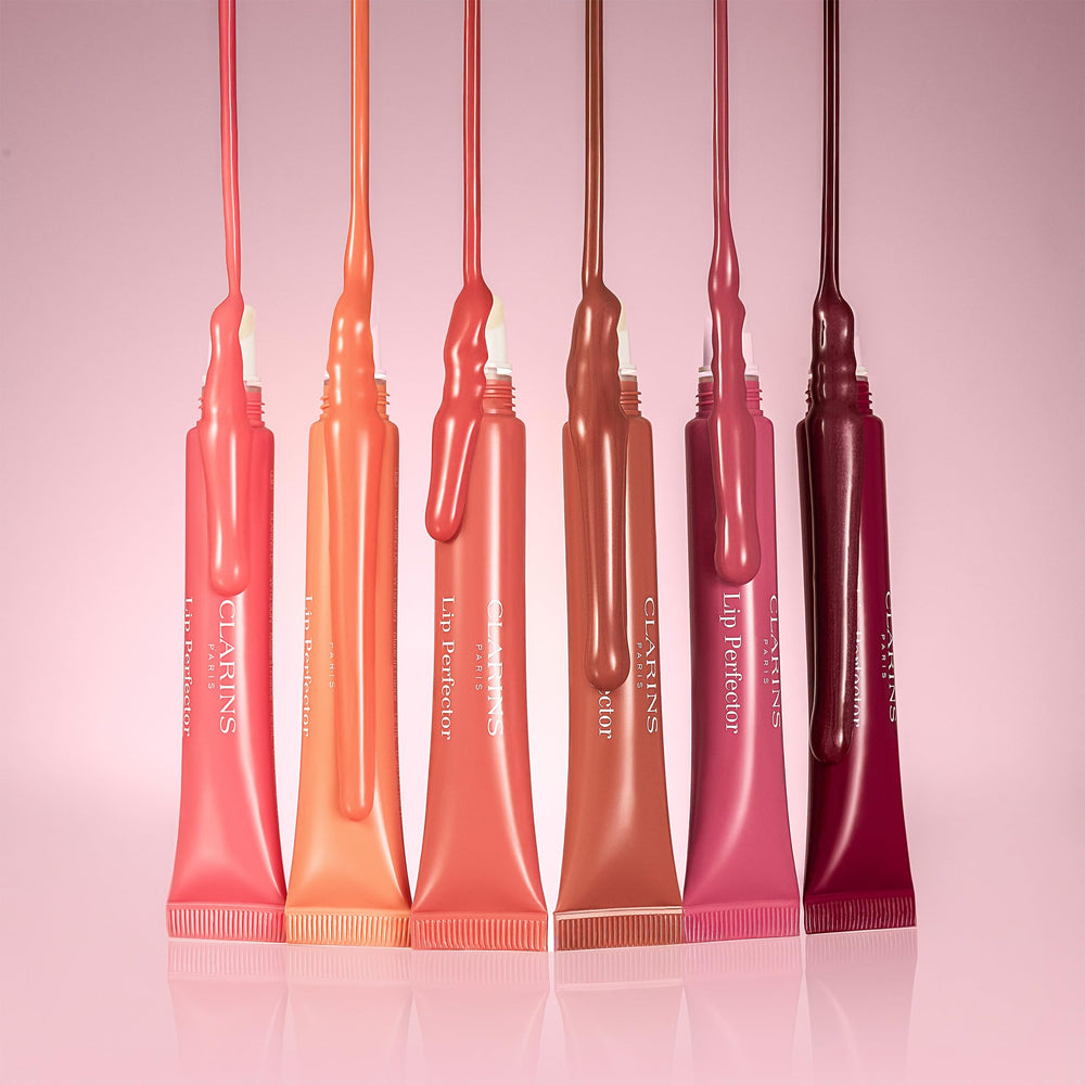 Clarins Lip Perfector suitable for all skin types and daily wear.
