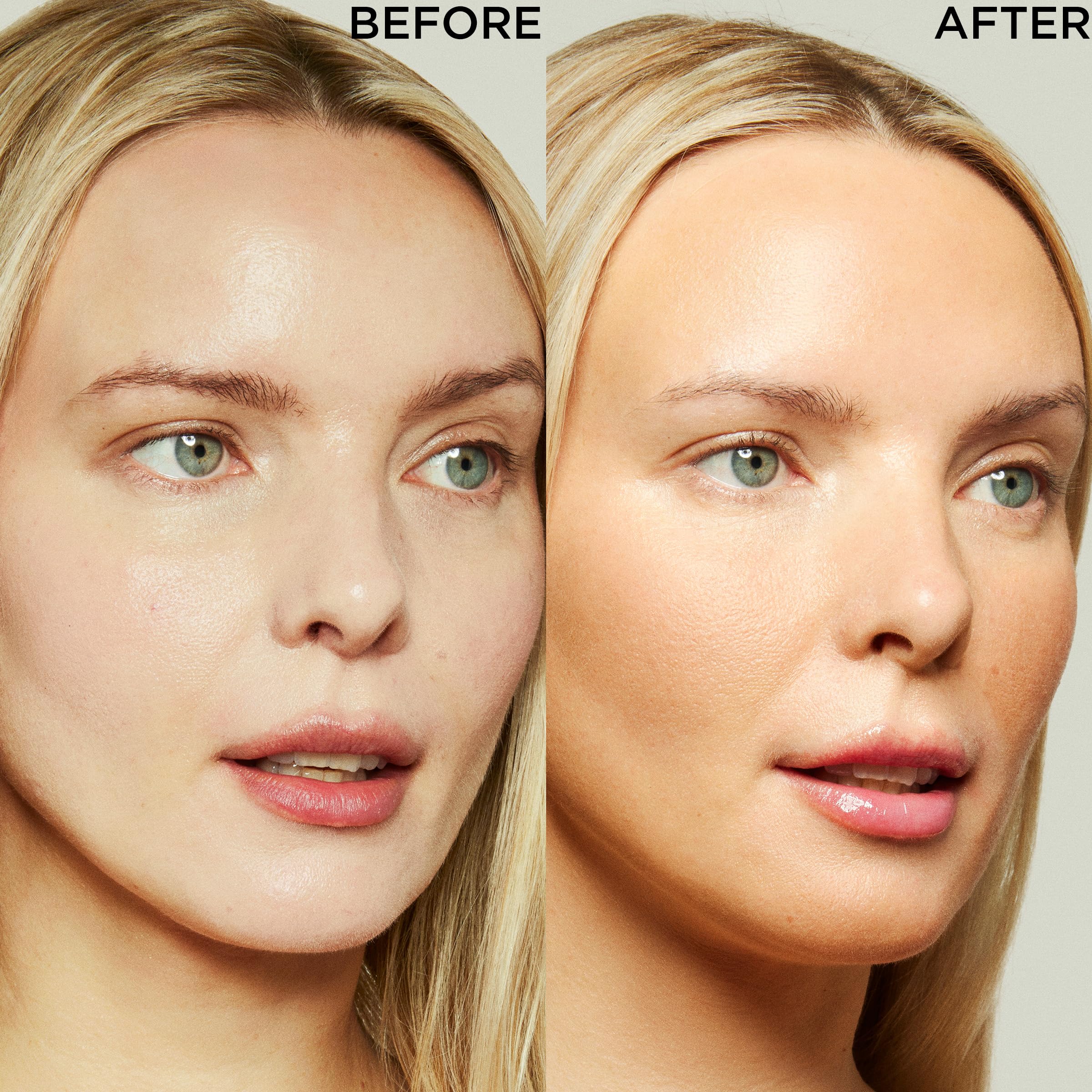 Clarins Self Tanning Face Booster swatch revealing a natural tone.