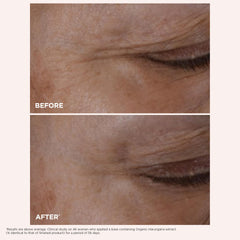 Clarins Total Eye Lift swatch on skin, creamy texture feels light and quickly absorbed