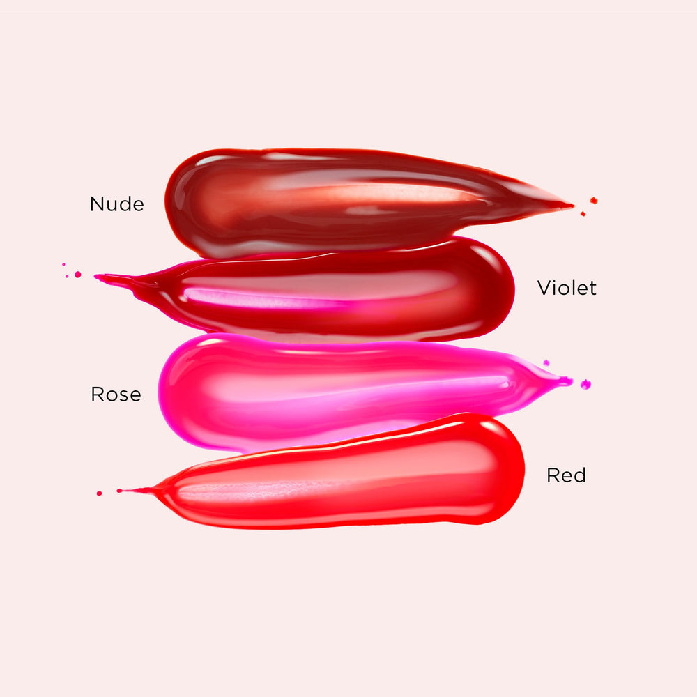 Clarins Water Lip Stain nude swatch showing subtle daytime color.