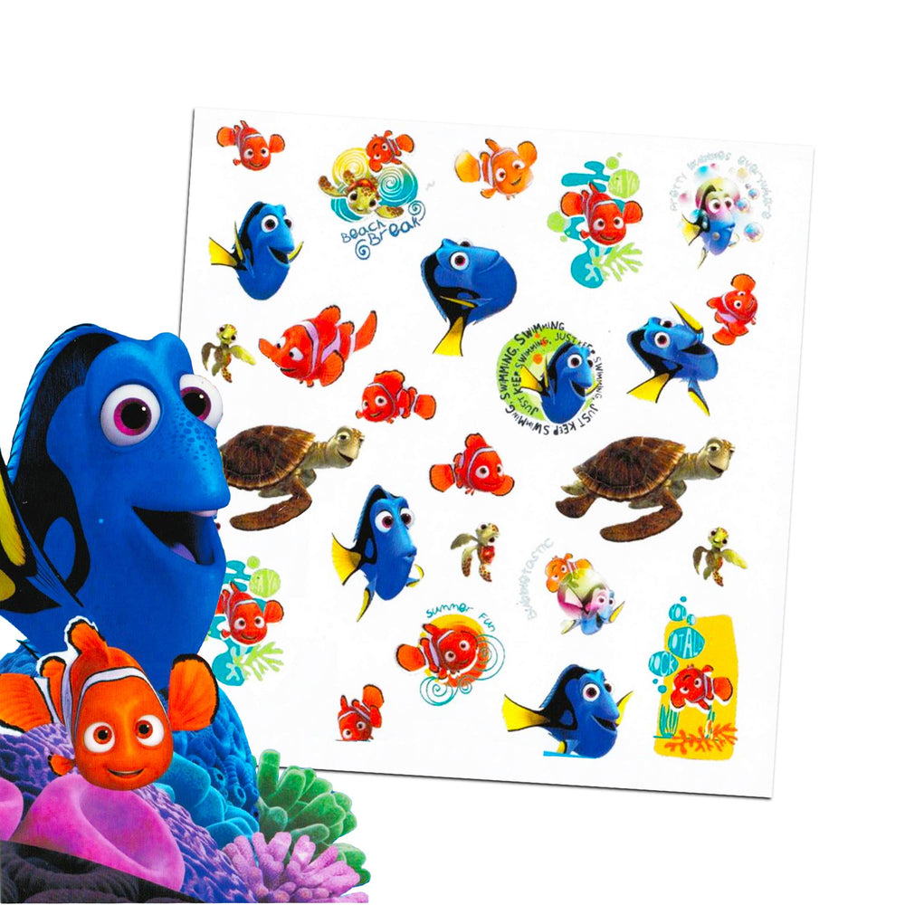 Tatuajes de Disney Classic Disney pack Finding Nemo, temática marina para actividades.