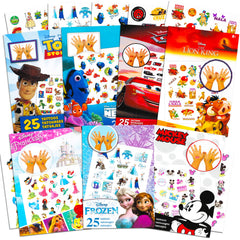 Tatuajes de Disney Classic Disney pack princesas, ideal para fiestas temáticas.