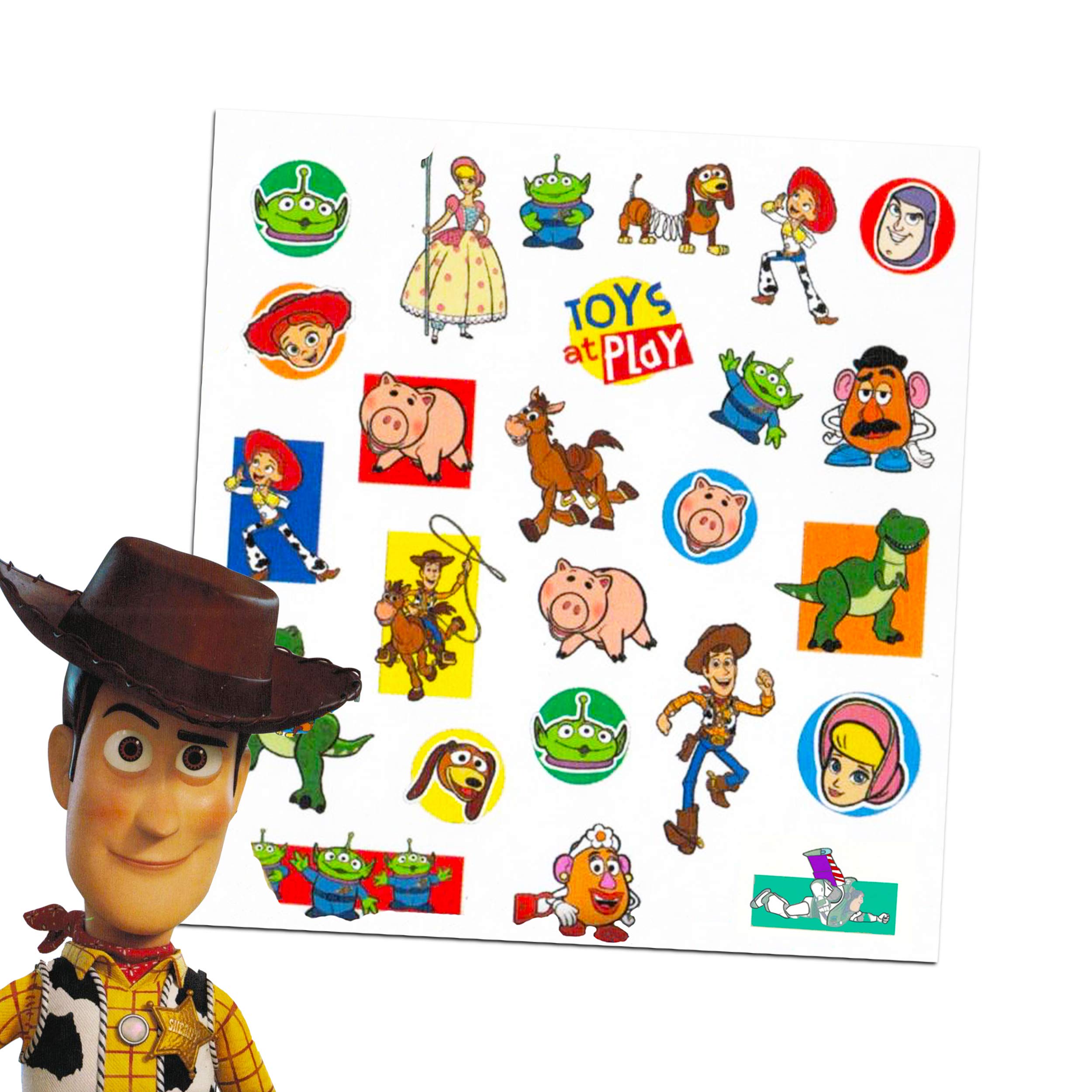 Tatuajes de Disney Classic Disney pack Toy Story, diversión rápida para cumpleaños.