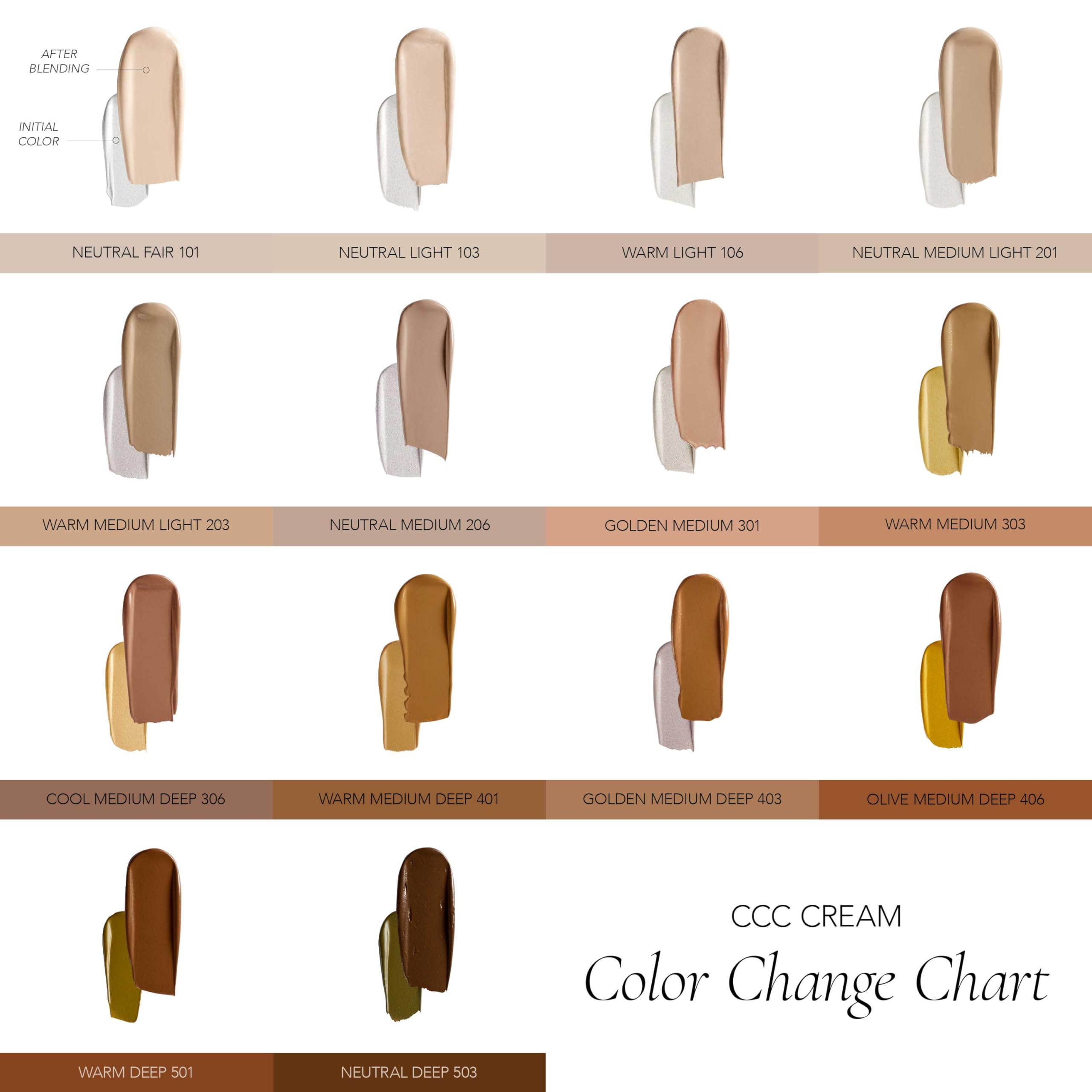 CLE CCC Cream matte finish swatch showcases controlled coverage