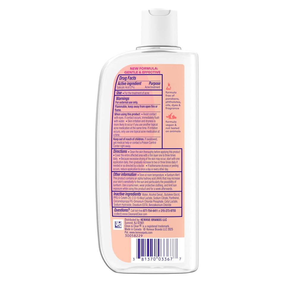 Clean & Clear Essentials cruelty-free label communicates no animal testing.