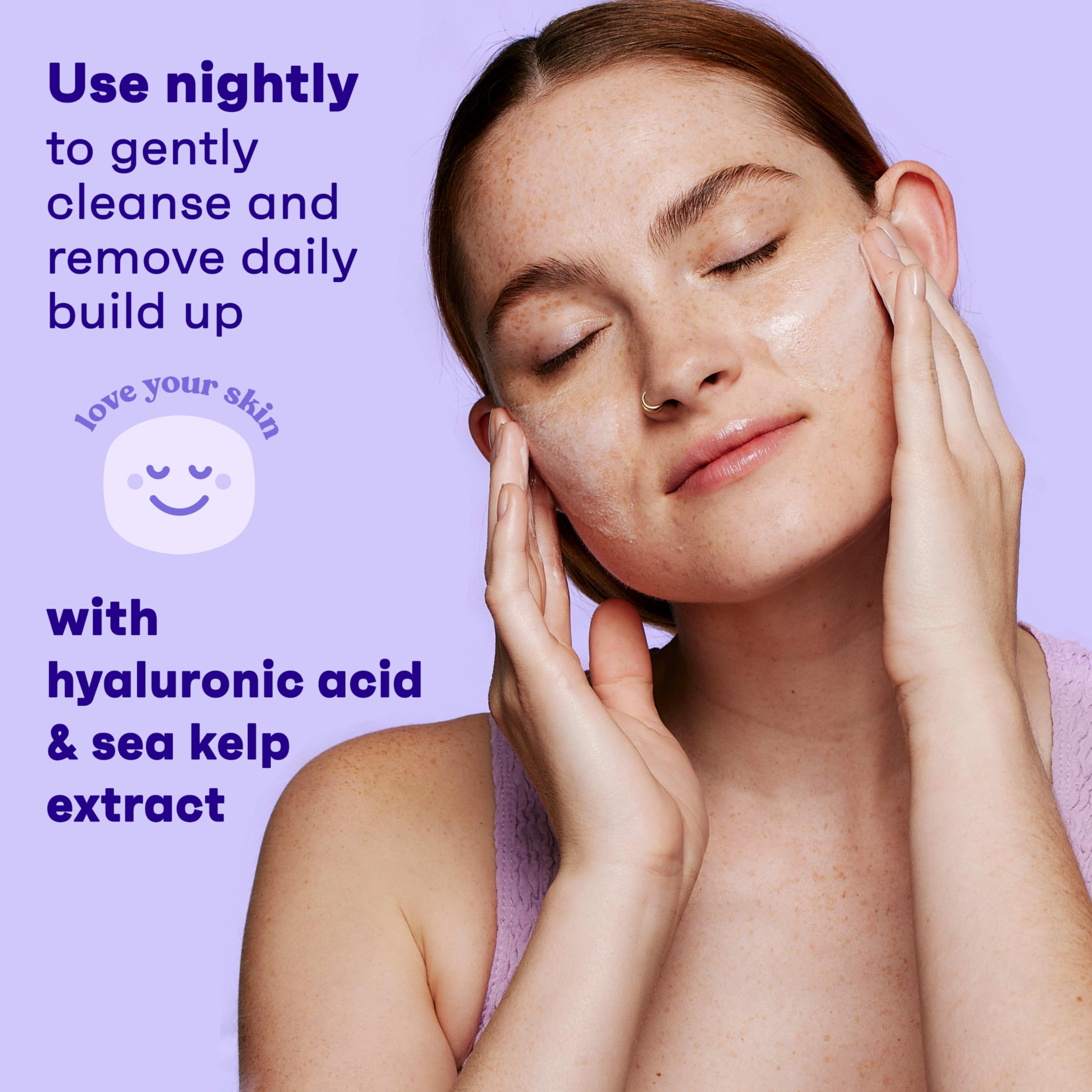 Night routine with Clean & Clear Night Relaxing Deep Cleaning Face Wash.