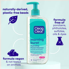 Cucumber extract close-up from Clean & Clear Morning Burst highlights refreshing feel.