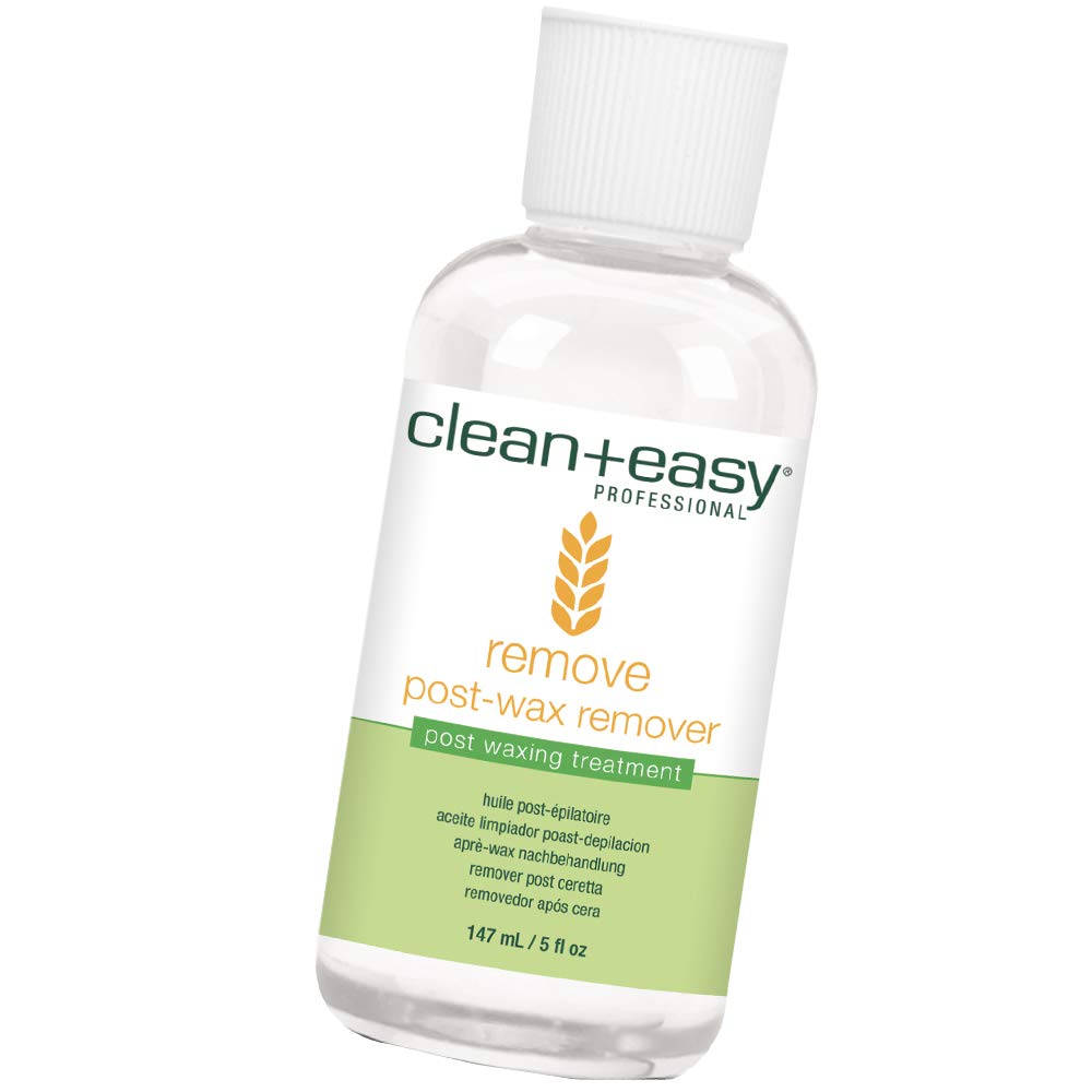 Clean + Easy After Wax Remover Oil bottle pour for mess-free waxing cleanup