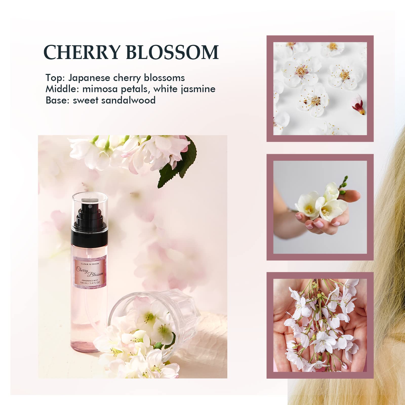 Clean-n-Fresh Cherry Blossom packaging highlights gift-ready presentation for special occasions.
