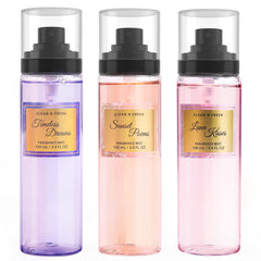 Clean-n-Fresh Timeless Dreams bottle for daily romance and a soft scent.