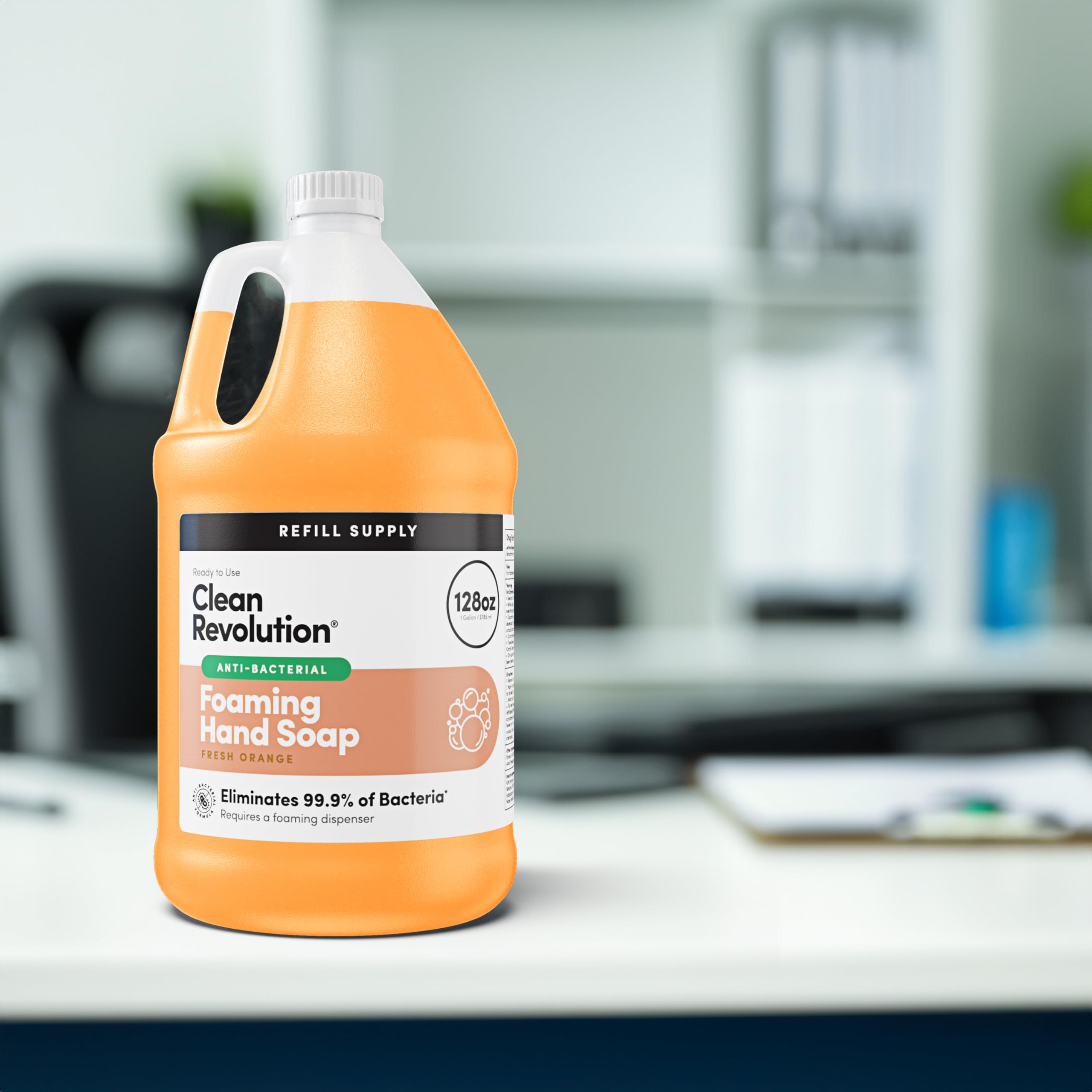 Aroma naranja suave de Clean Revolution para manos limpias y frescas