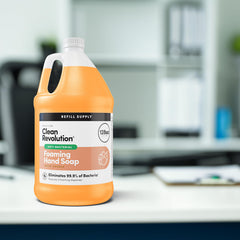 Aroma naranja suave de Clean Revolution para manos limpias y frescas