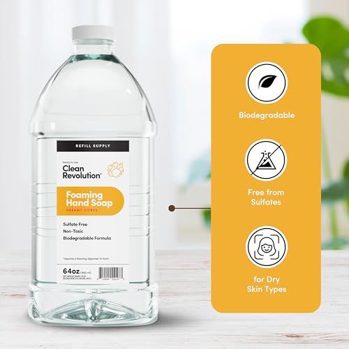 Dispensador de jabón espuma Clean Revolution compatible con recargas.