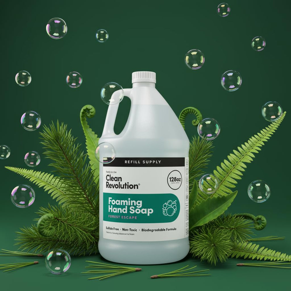 Envase reciclable de Clean Revolution, opción sostenible para el hogar.