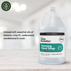 Textura espumosa lujosa de Clean Revolution, hidratación suave para la piel.