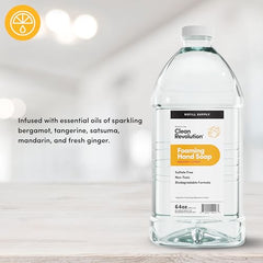 Etiqueta de fragancia Dreamy Citrus de Clean Revolution.