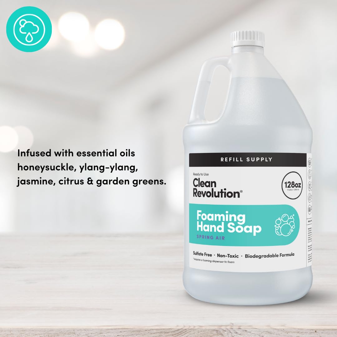 Clean Revolution Fragancia Primavera Espuma, experiencia sensorial fresca para manos
