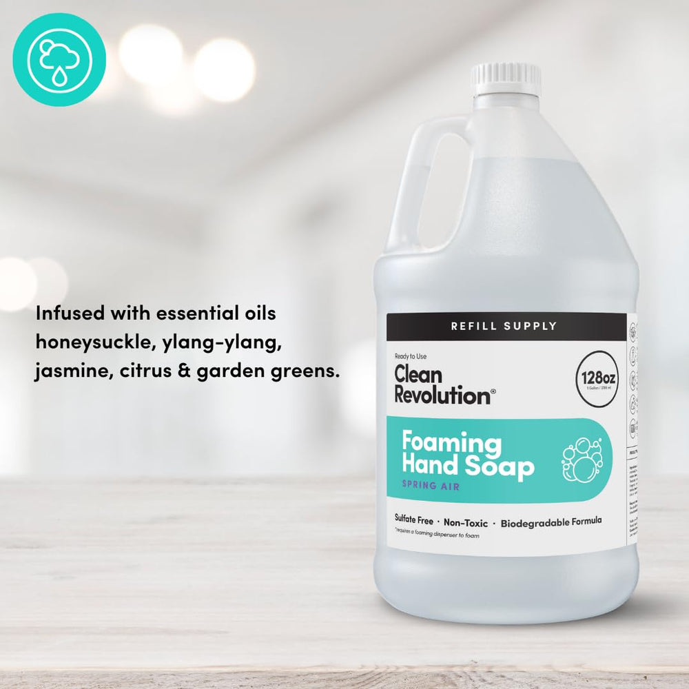 Clean Revolution Fragancia Primavera Espuma, experiencia sensorial fresca para manos