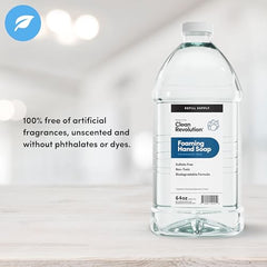 Recambio de 128oz para jabon manos Clean Revolution, ahorro y menos plasticos
