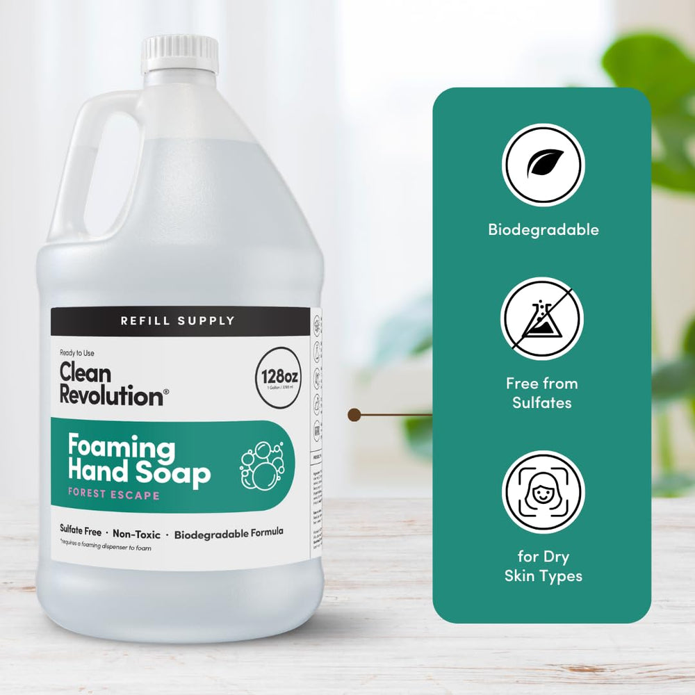 Recambio de 128 onzas de Clean Revolution, ahorro y menos desechos.