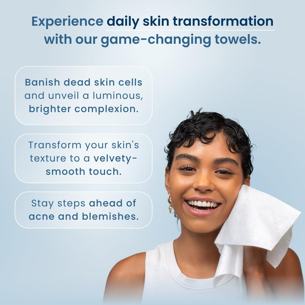 Clean Skin Club Clean Towels XL Supreme fibra de celulosa avanzada para limpieza delicada