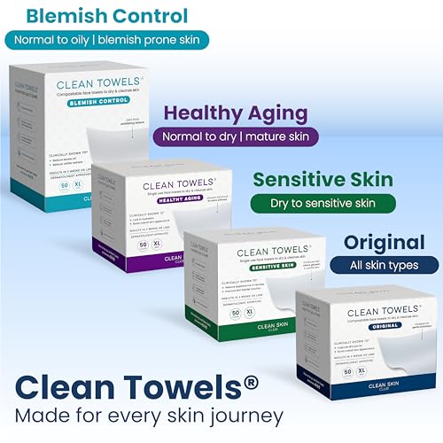 Clean Skin Club Toallas XL Aprobación Dermatológica: evaluadas clínicamente para mayor confianza