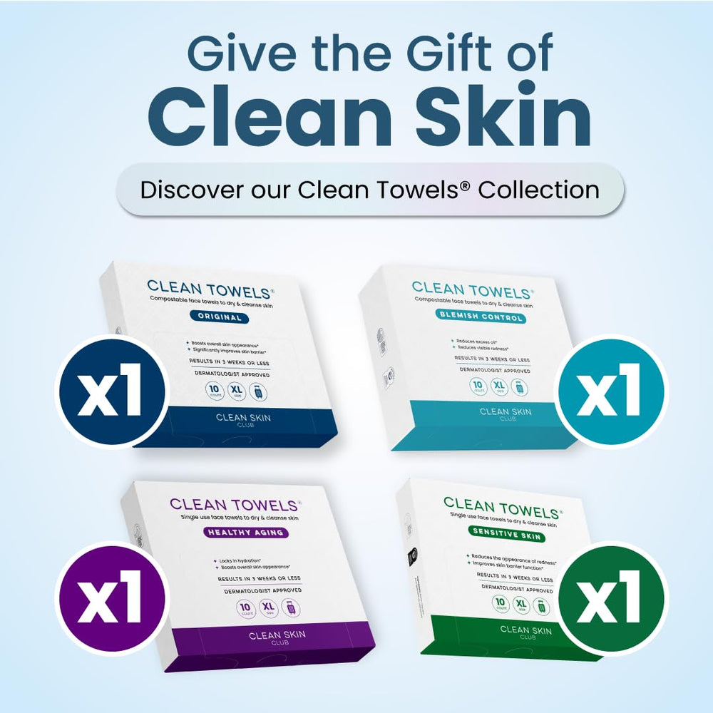 Clean Skin Club Toallas XL Control de Imperfecciones: ayuda a controlar el exceso de grasa