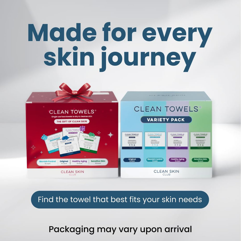 Clean Skin Club Toallas XL Piel Sensible: cuidado suave para piel sensible durante el día