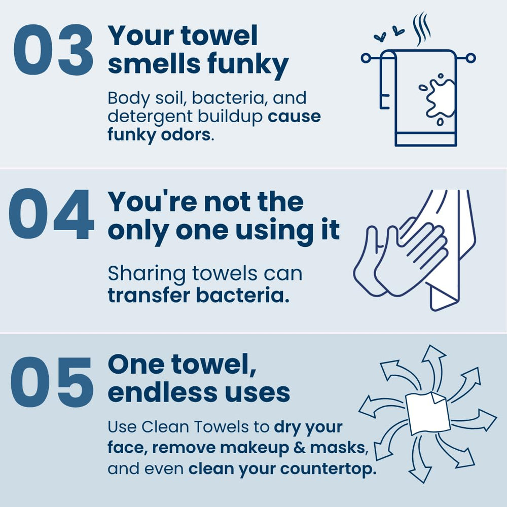 Clean Skin Club - toallas faciales desechables para retirar maquillaje sin irritar