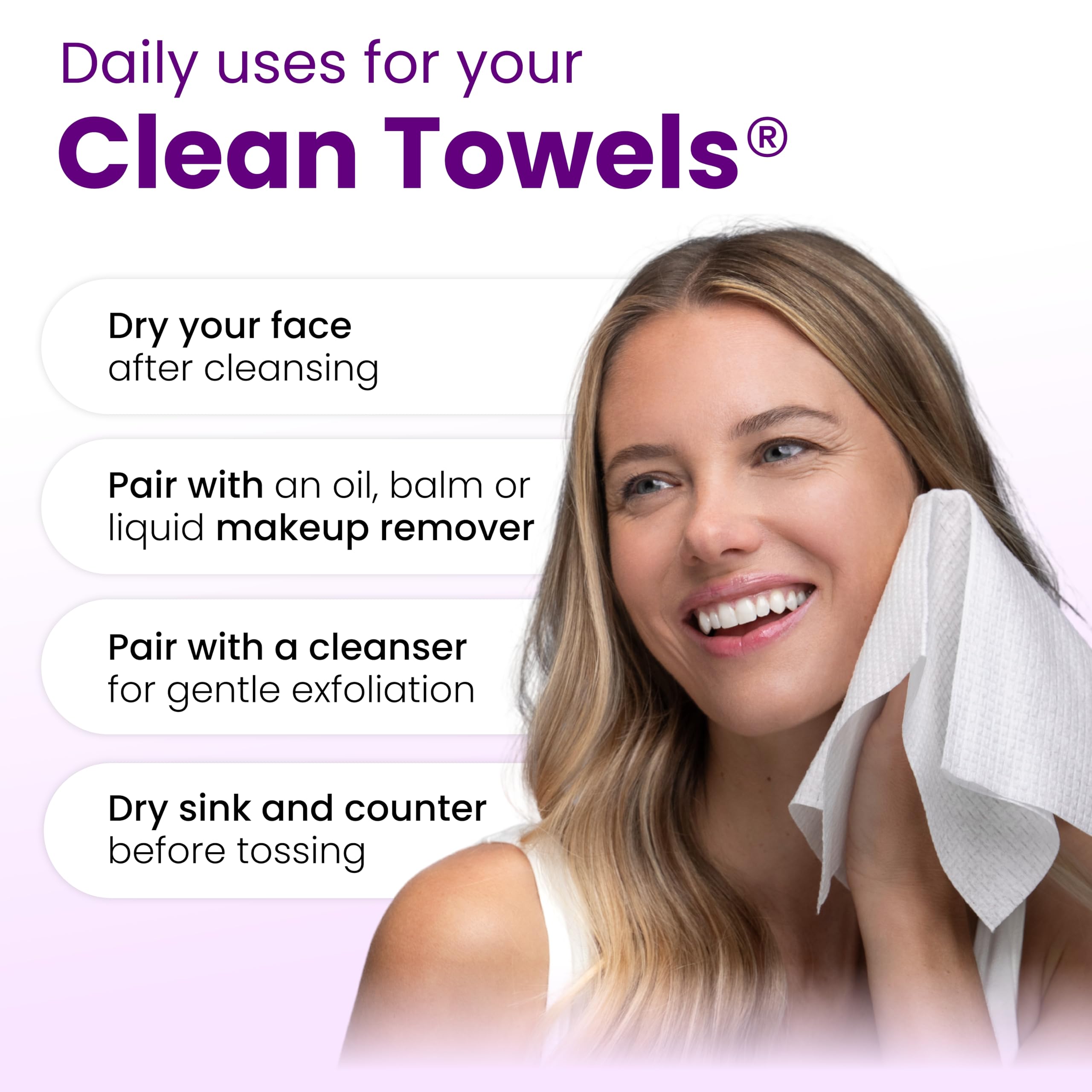 Rutina de cuidado facial más eficiente con CLEAN SKIN CLUB XL.
