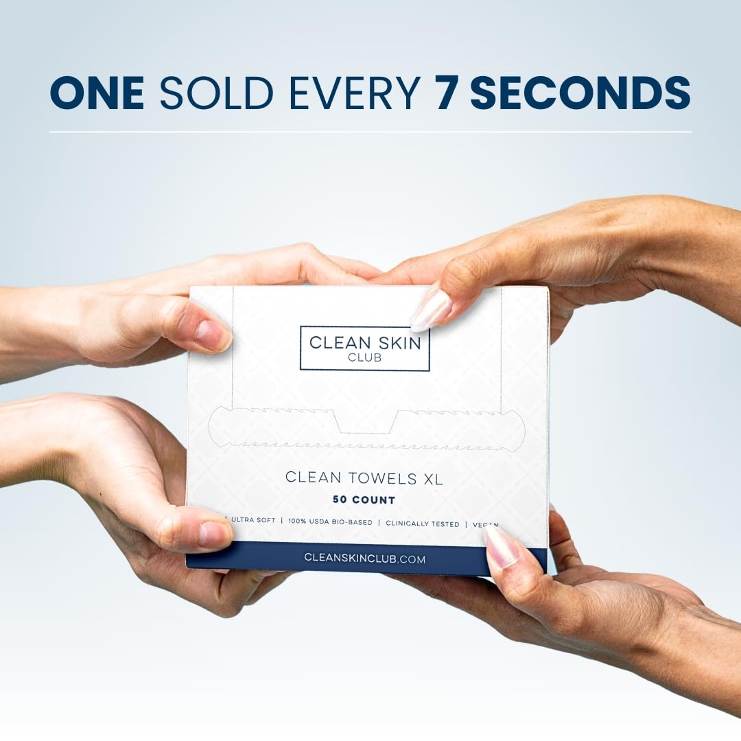 Travel-ready towels from Clean Skin Club in a compact pack
