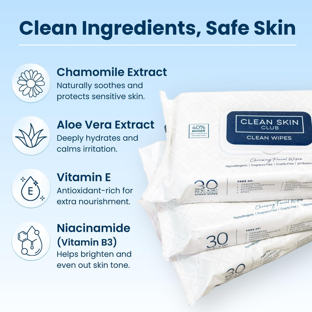 Uso diario y en viaje con Clean Skin Club XL para comodidad.