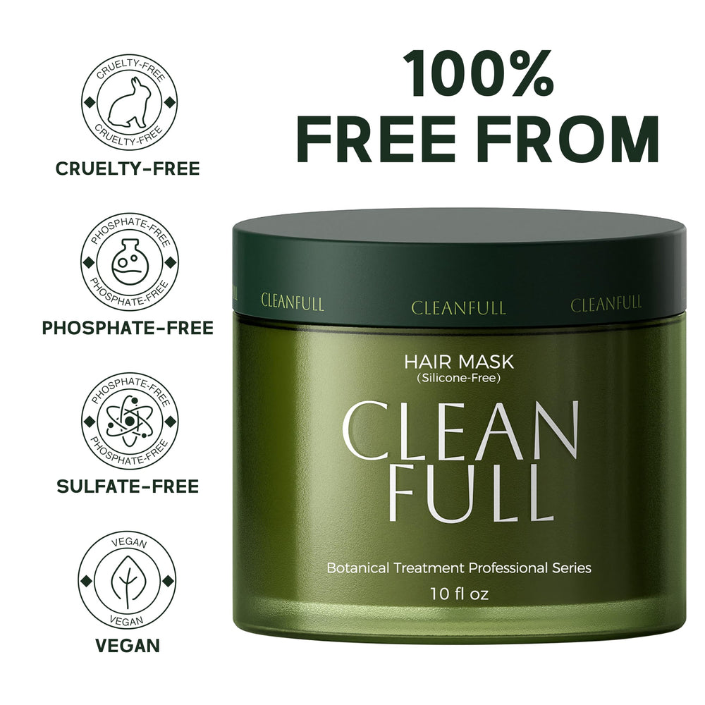 CLEANFULL mascarilla, fragancia verde fresca para experiencia de salón en casa