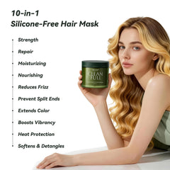 CLEANFULL mascarilla keratina, ingredientes clave para cuidado profundo del cabello