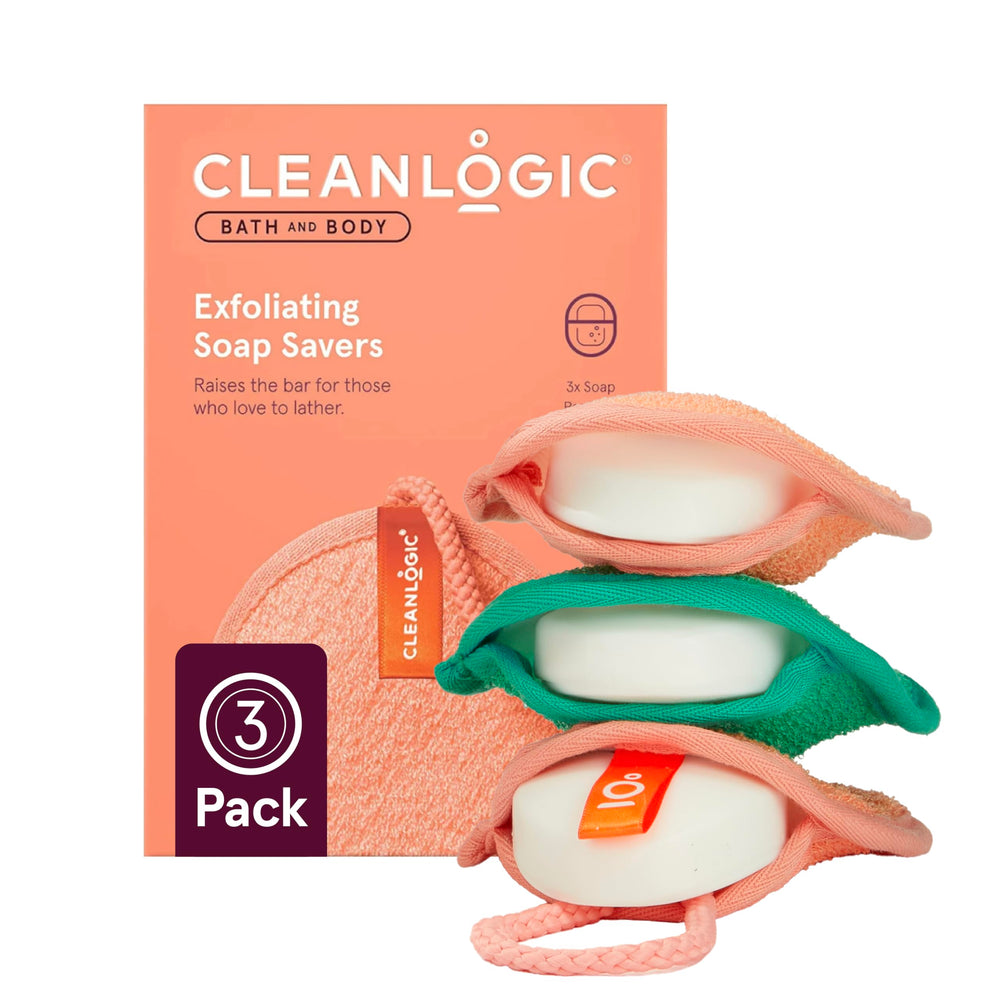 Cleanlogic bolsa exfoliante para jabón facilita una exfoliación suave y limpieza profunda.