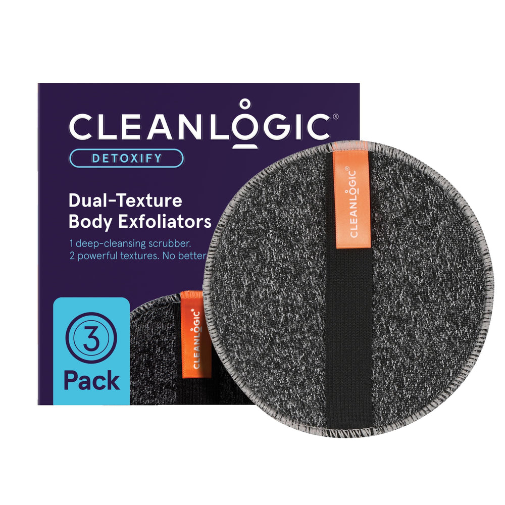 Cleanlogic Detoxify: esponja exfoliante de doble textura para una limpieza profunda de la piel.