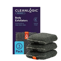 Cleanlogic Detoxify exfoliante con carbón activado para el cuerpo, limpieza profunda y piel suave