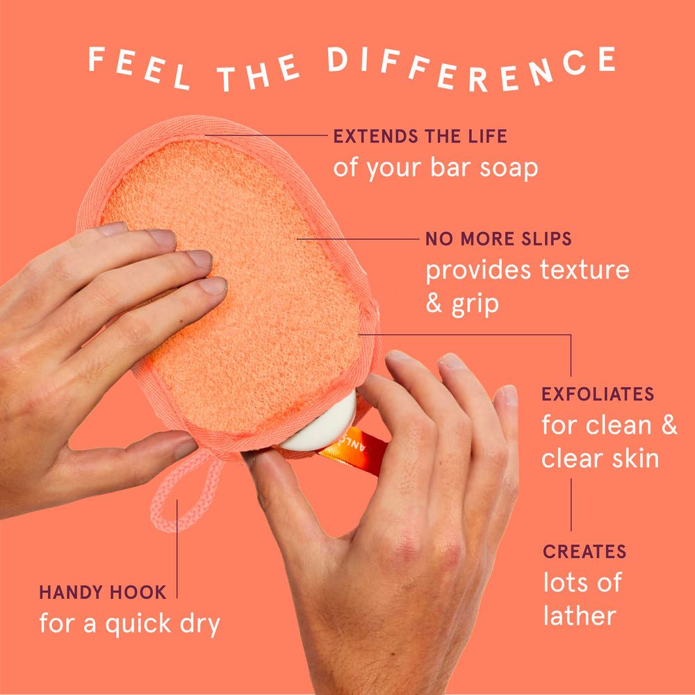 Cleanlogic esponja exfoliante corporal ayuda a eliminar impurezas y suavizar la piel.