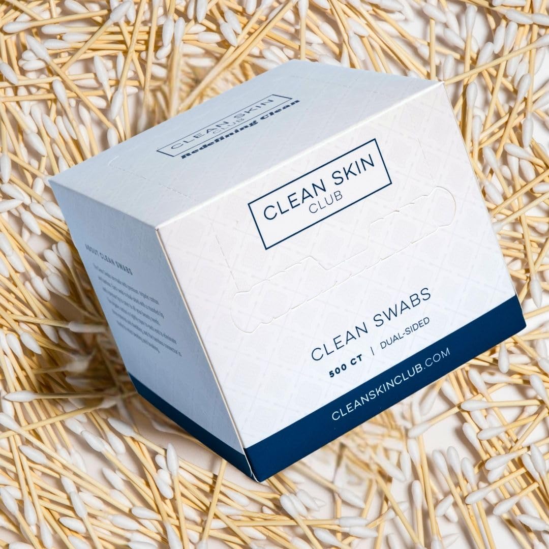 Sterile ready Clean Skin Club swabs suitable for skin applications