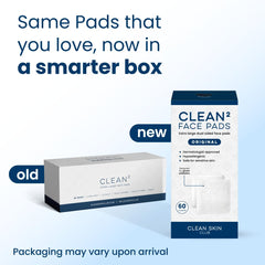 Clean² Pads 2.0: dos caras, texturadas y suaves para exfoliar y suavizar