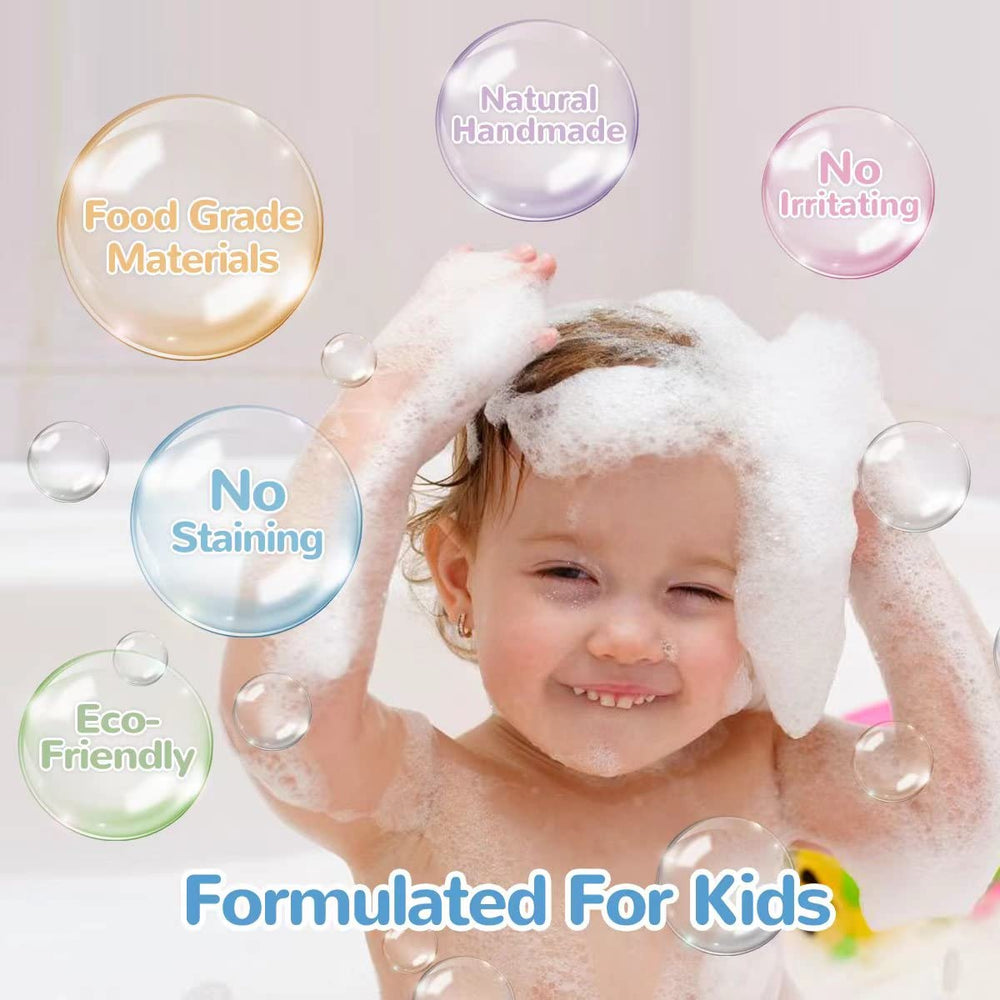 Clear and Fresh Donut Bath Bombs variety of colors for kid-friendly play and scent options