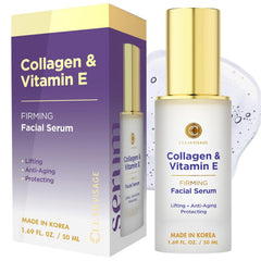 Clear Visage Serum: envase con suero ligero para hidratación facial