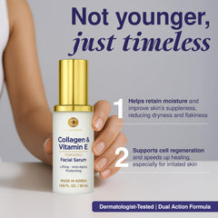Primer plano del serum Clear Visage para piel suave