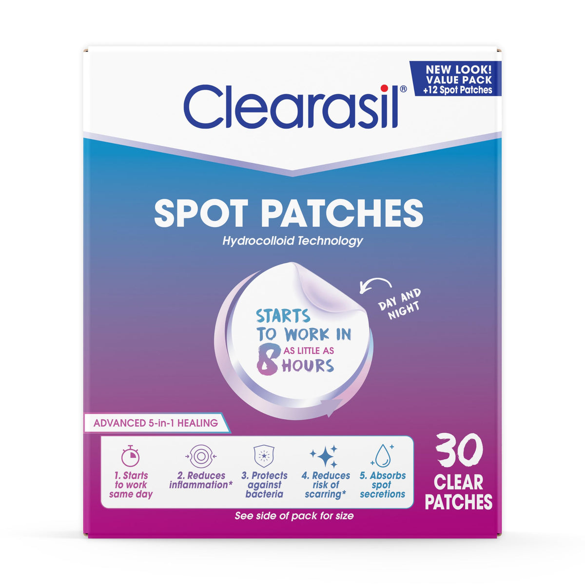 Clearasil parches acné cara protegen la piel y reducen inflamación.