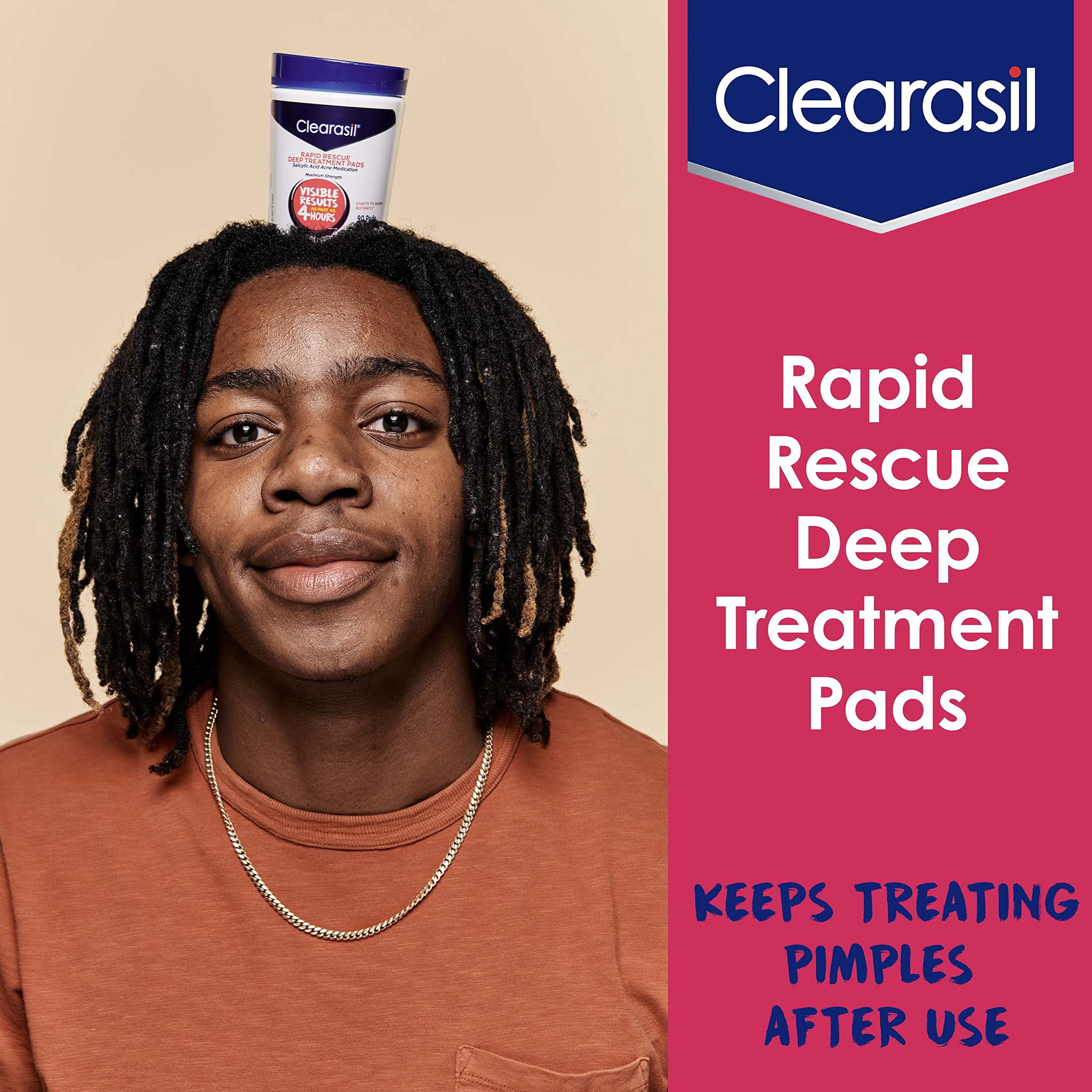 Clearasil Rapid Rescue: sensación fresca con mentol durante el tratamiento facial